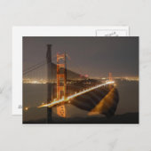 Golden Gate Bridge & USA Flag Briefkaart (Voorkant / Achterkant)