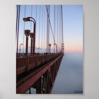 Golden Gate Bridge van de Marin Headlands Poster