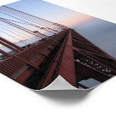 Golden Gate Bridge van de Marin Headlands Poster (Hoek)