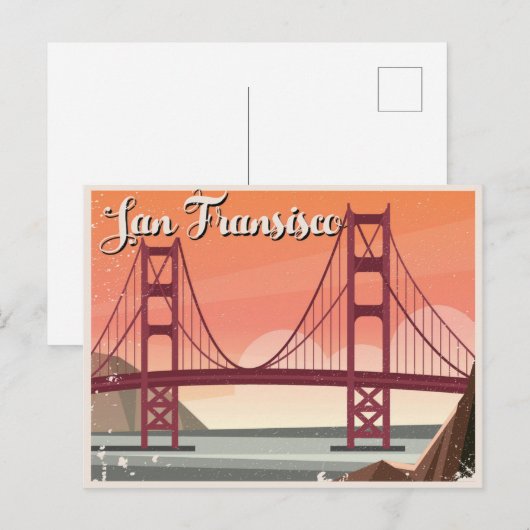 Golden Gate Bridge van San Fransisco Briefkaart (Voorkant / Achterkant)