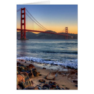 Golden Gate Bridge vanaf de baai van San Francisco