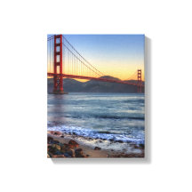 Golden Gate Bridge vanaf de baai van San Francisco