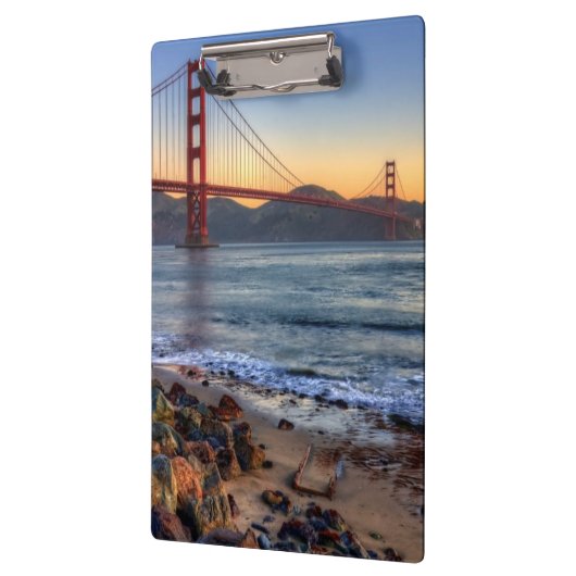 Golden Gate Bridge vanaf de baai van San Francisco Klembord (Links)