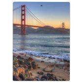 Golden Gate Bridge vanaf de baai van San Francisco Klembord (Achterkant)