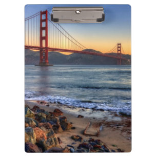 Golden Gate Bridge vanaf de baai van San Francisco Klembord