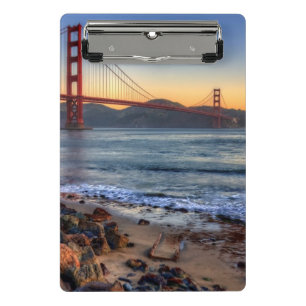 Golden Gate Bridge vanaf de baai van San Francisco Mini Klembord