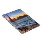 Golden Gate Bridge vanaf de baai van San Francisco Notitieboek (Rechterzijde)