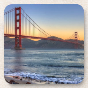 Golden Gate Bridge vanaf de baai van San Francisco Onderzetter