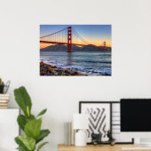 Golden Gate Bridge vanaf de baai van San Francisco Poster (Thuiskantoor)