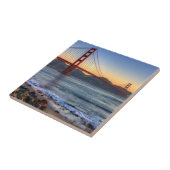 Golden Gate Bridge vanaf de baai van San Francisco Tegeltje (Zijkant)