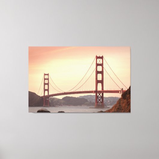 Golden Gate Bridge verpakt canvas Afdruk (Voorkant)