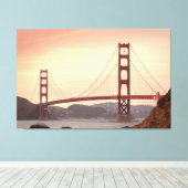 Golden Gate Bridge verpakt canvas Afdruk (Insitu (Houten vloer))