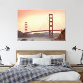 Golden Gate Bridge verpakt canvas Afdruk (Insitu (Slaapkamer))