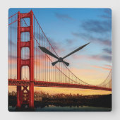 Golden Gate Bridge Vierkante Klok (Voorkant)