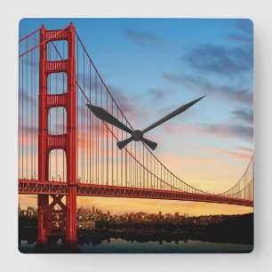 Golden Gate Bridge Vierkante Klok