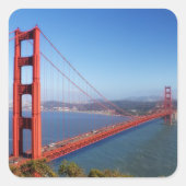 Golden Gate Bridge Vierkante Sticker (Voorkant)