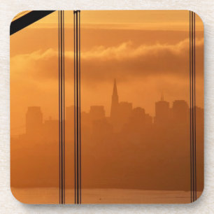 Golden Gate Bridge voor de San Francisco Bier Onderzetter