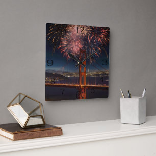 Golden Gate Bridge vuurwerk onafhankelijkheidsdag, Vierkante Klok