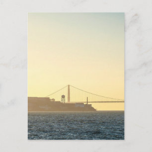 Golden Gate Bridge Zonsondergang SF Bay Ansichtk Briefkaart