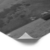 Golden Gate Bridge (zwart-wit) Poster (Hoek)