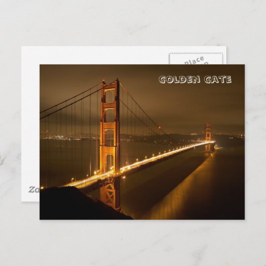 Golden Gate Briefkaart (Voorkant / Achterkant)