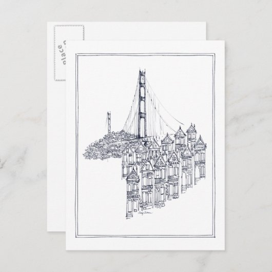 Golden Gate Briefkaart (Voorkant / Achterkant)