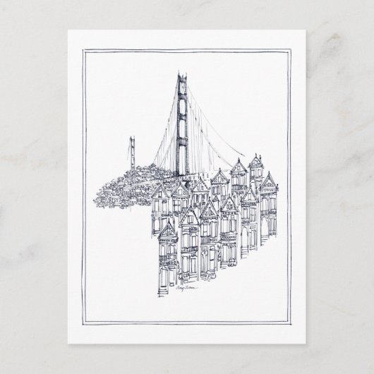 Golden Gate Briefkaart (Voorkant)