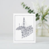 Golden Gate Briefkaart (Staand voorkant)