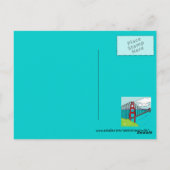 Golden Gate briefkaart van San Francisco (Achterkant)