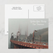 Golden Gate-brug Briefkaart (Voorkant / Achterkant)