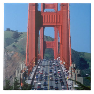 Golden Gate-brug en Baai van San Francisco Tegeltje