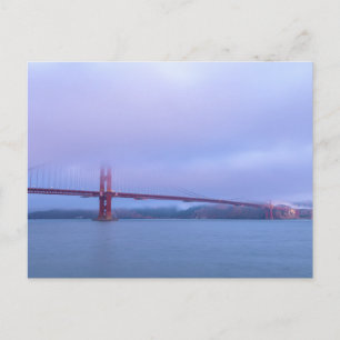 Golden Gate-brug in mist bij zonsopgang Briefkaart