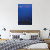 Golden Gate-brug in mist 's nachts Canvas Afdruk (Insitu (Slaapkamer))
