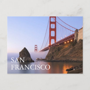 Golden Gate-brug   San Francisco Bedankt Briefkaart