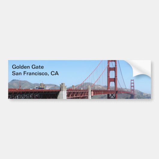 Golden Gate Bumpersticker (Voorkant)