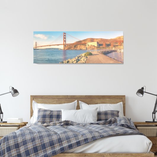 Golden Gate Canvas Afdruk (Insitu (Slaapkamer))