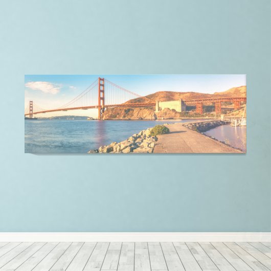Golden Gate Canvas Afdruk (Insitu (Houten vloer))