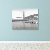 Golden Gate Canvas Afdruk (Insitu (Houten vloer))