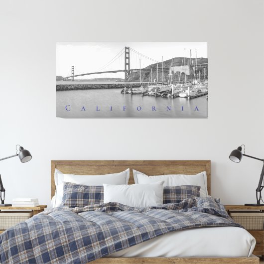Golden Gate Canvas Afdruk (Insitu (Slaapkamer))