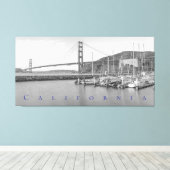 Golden Gate Canvas Afdruk (Insitu (Houten vloer))