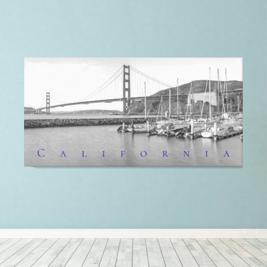 Golden Gate Canvas Afdruk (Insitu (Houten vloer))