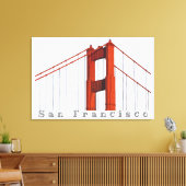 Golden Gate Canvas Afdruk (Insitu (Woonkamer))