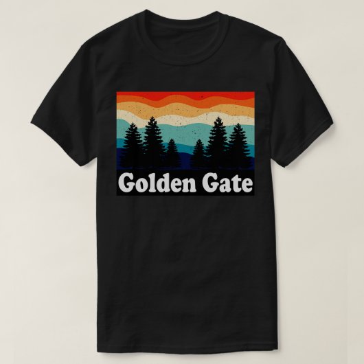 Golden Gate Colorado Retro T-shirt (Design voorkant)