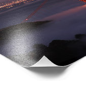 Golden Gate Covered in Fog Foto Afdruk (Hoek)