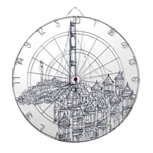 Golden Gate Dartbord (Voorkant)