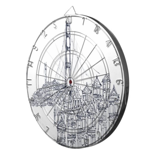 Golden Gate Dartbord (Voorkant Rechts)