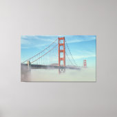 Golden Gate en mist Canvas Afdruk (Voorkant)