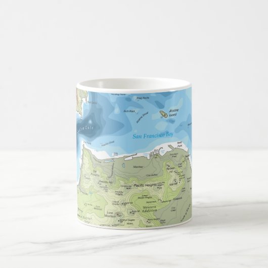 Golden Gate en San Francisco Bay mok (Center)