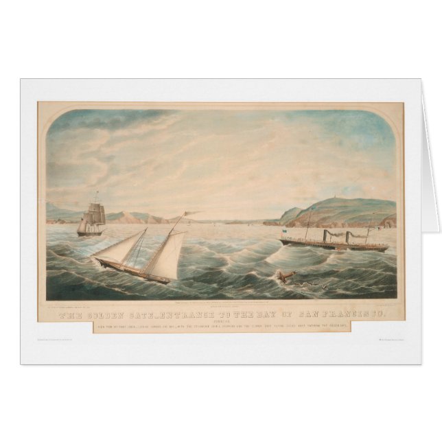 Golden Gate Entrance to San Francisco (0642A) (Voorkant Horizontaal)