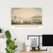 Golden Gate Entrance to San Francisco (0642A) Poster (Thuiskantoor)